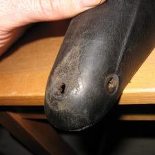 elongated holes in saddle leather